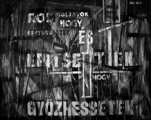 Dupla2001150x120cm Grafitvaszon